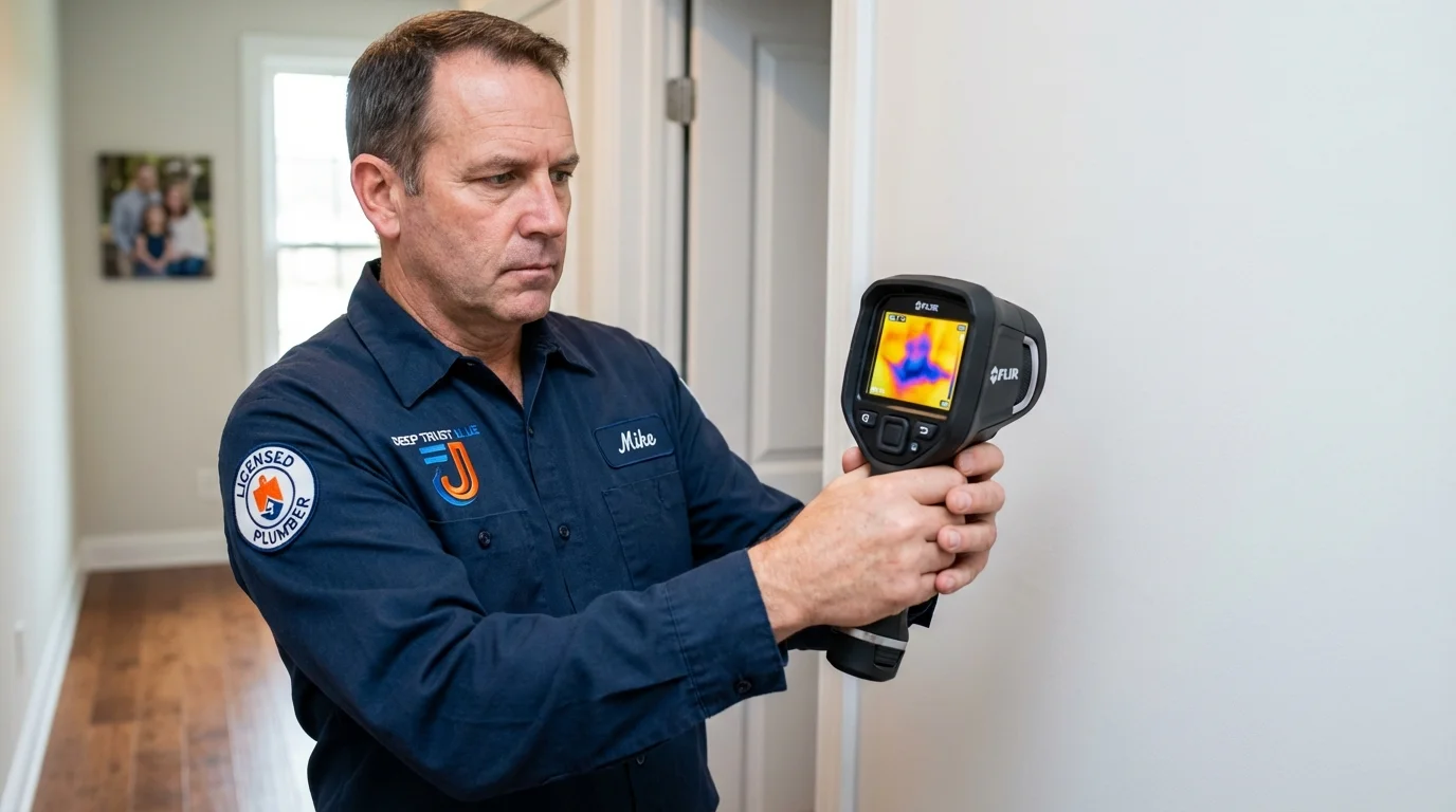 Thermal imaging leak detection by Johns Plumbing LLC in Haworth